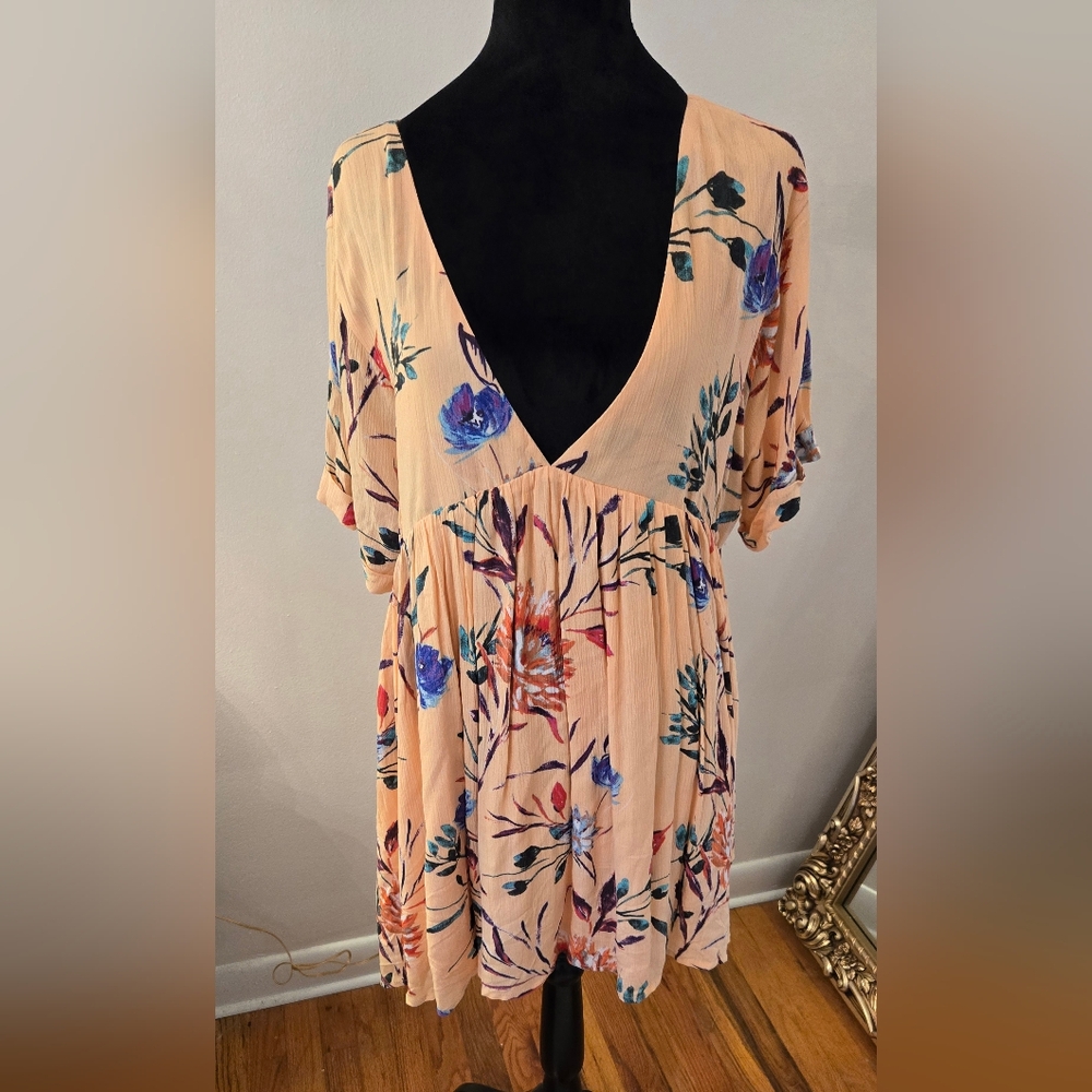 By Together Floral Baby Doll Dress Tassel Ties